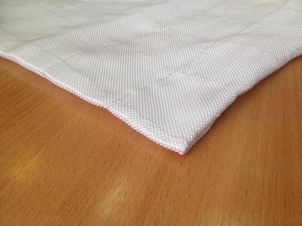 Stainless steel wire-stitched silica fabrics
